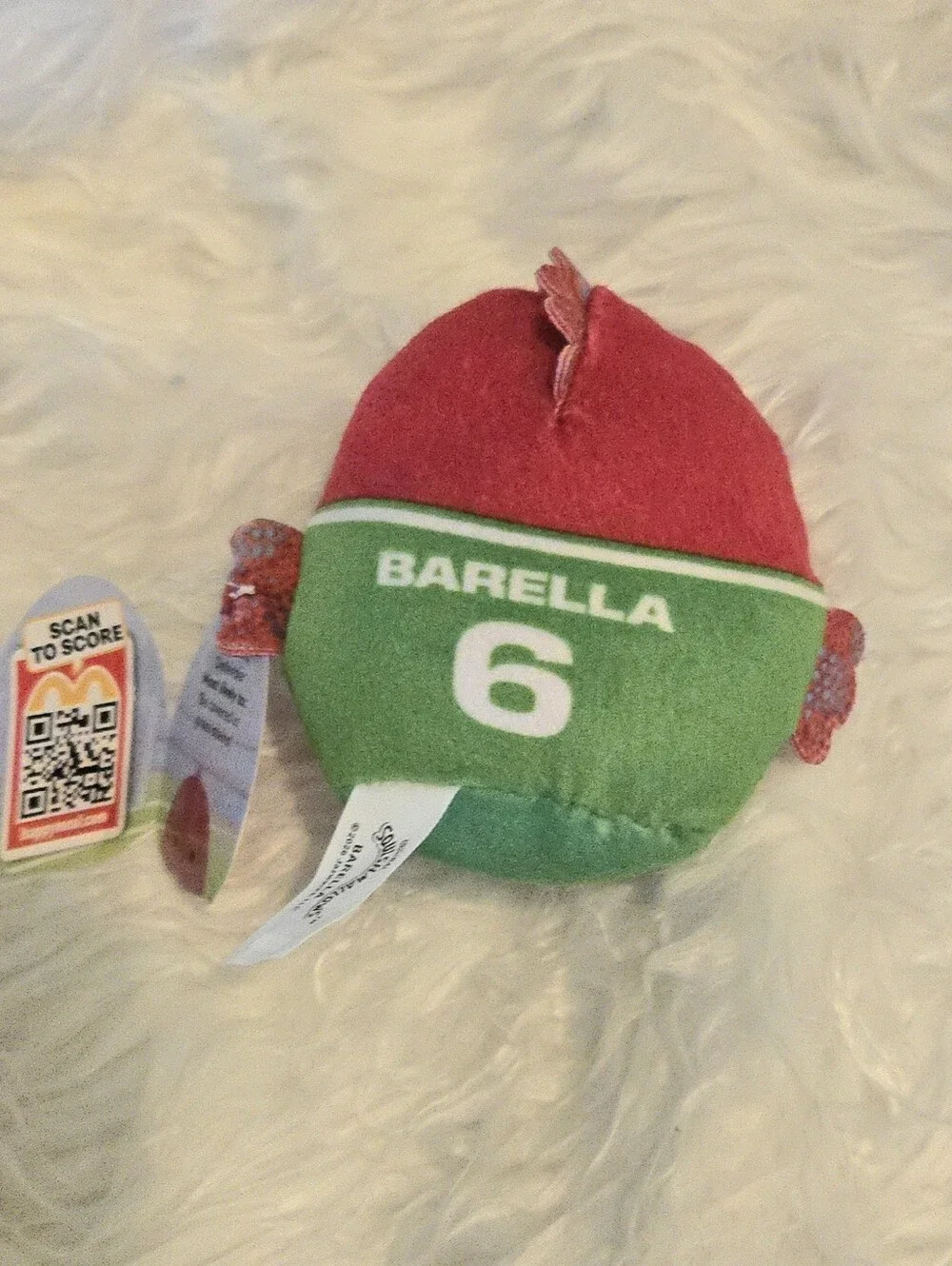 Squishmallow Barella #6 Fifa World Cup Soccer McDonald's Happy Meal Toy Italy